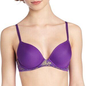 Josie by Natori Mya Contour Underwire Lightly Padded Lime Lace T-shirt Bra